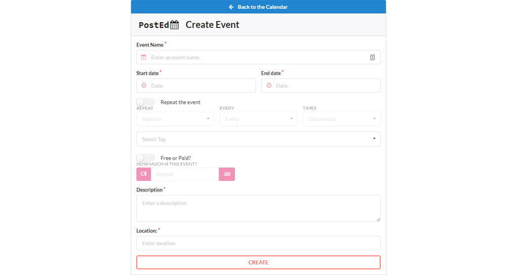 Create Event