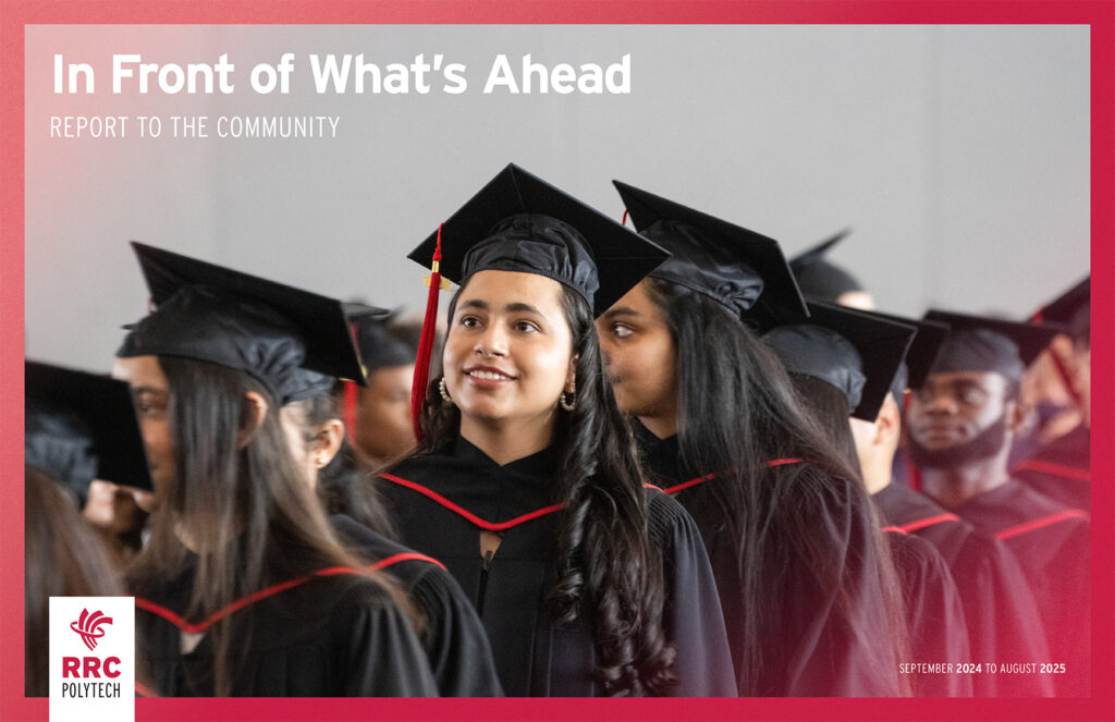 Smiling graduate at convocation