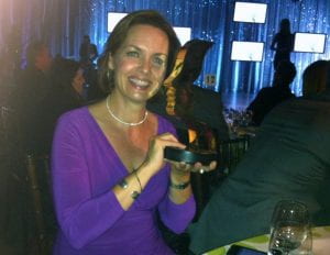 Dawna Friesen with Gemini Award