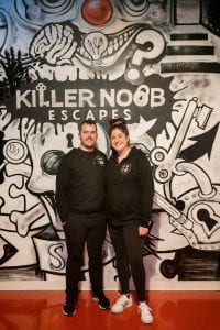 Chris McMillan and Lisa Bernstein, Killer Noob Escapes