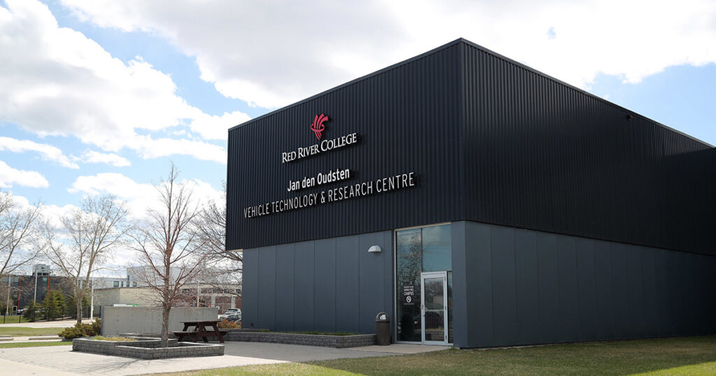 Exterior shot of the Vehicle Technology & Research Centre at NDC