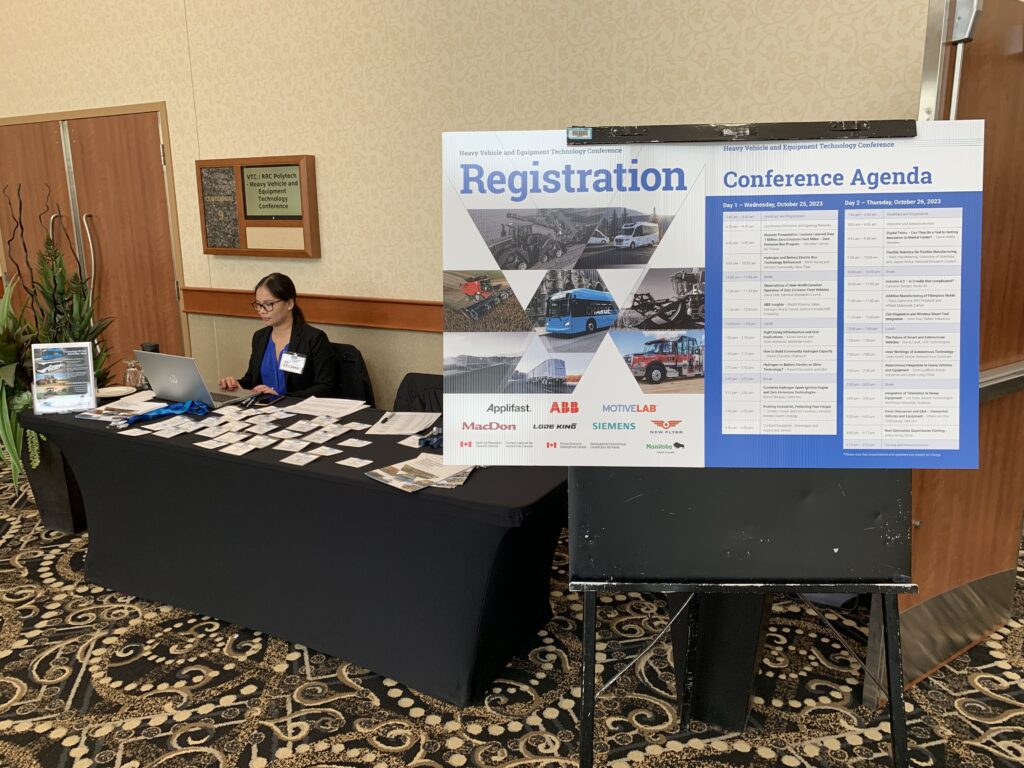 registration table outside conference