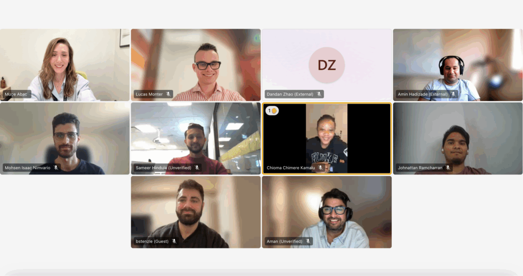 screen capture of the first Ontario hub TRL^ Teams meeting