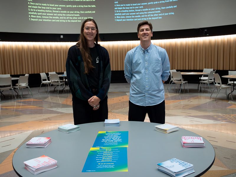 Left: Craig Fisher, Indigenous Education, RRC Polytech. Right Scott Browlee, Centre for Newcomer Integration, RRC Polytech. 