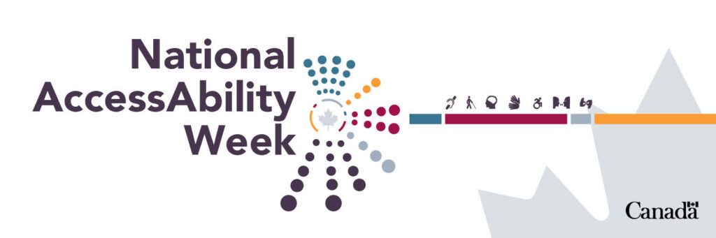 The visual reads National AccessAbility Week. There is a Canada watermark at the bottom right.