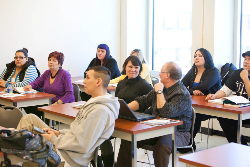 Classroom full of students