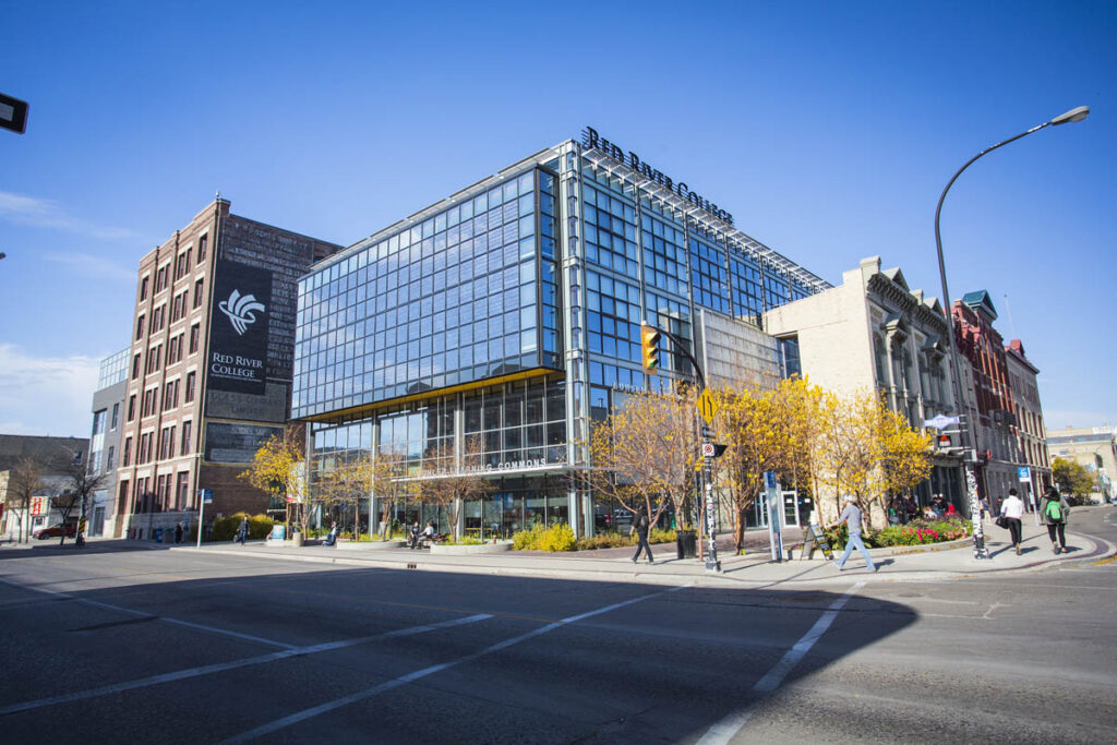 Exterior photo of the Exchange District Campus