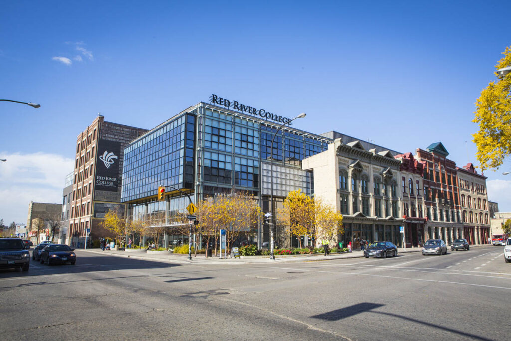 Exterior photo of the Exchange District Campus