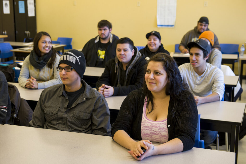 Students in a classroom