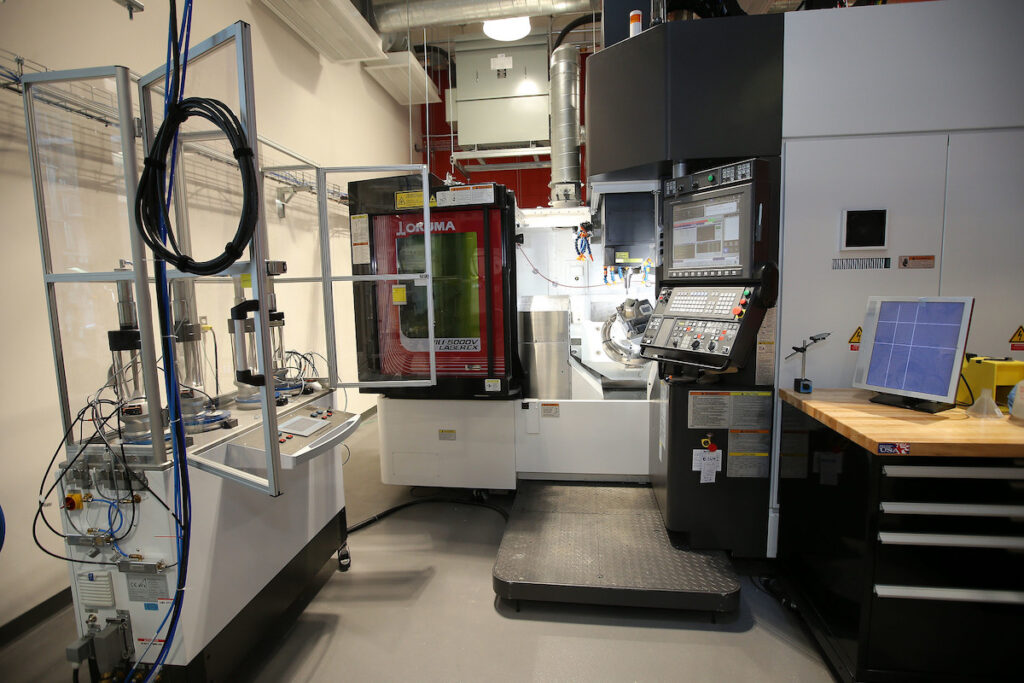 Laboratory with manufacturing equipment