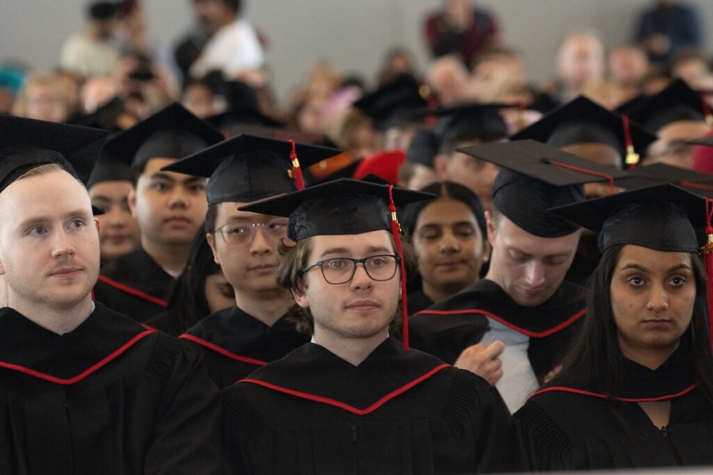 graduates in a convocation setting