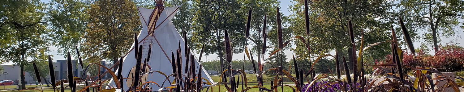 Image of Teepee on Red River College Polytechnic property.
