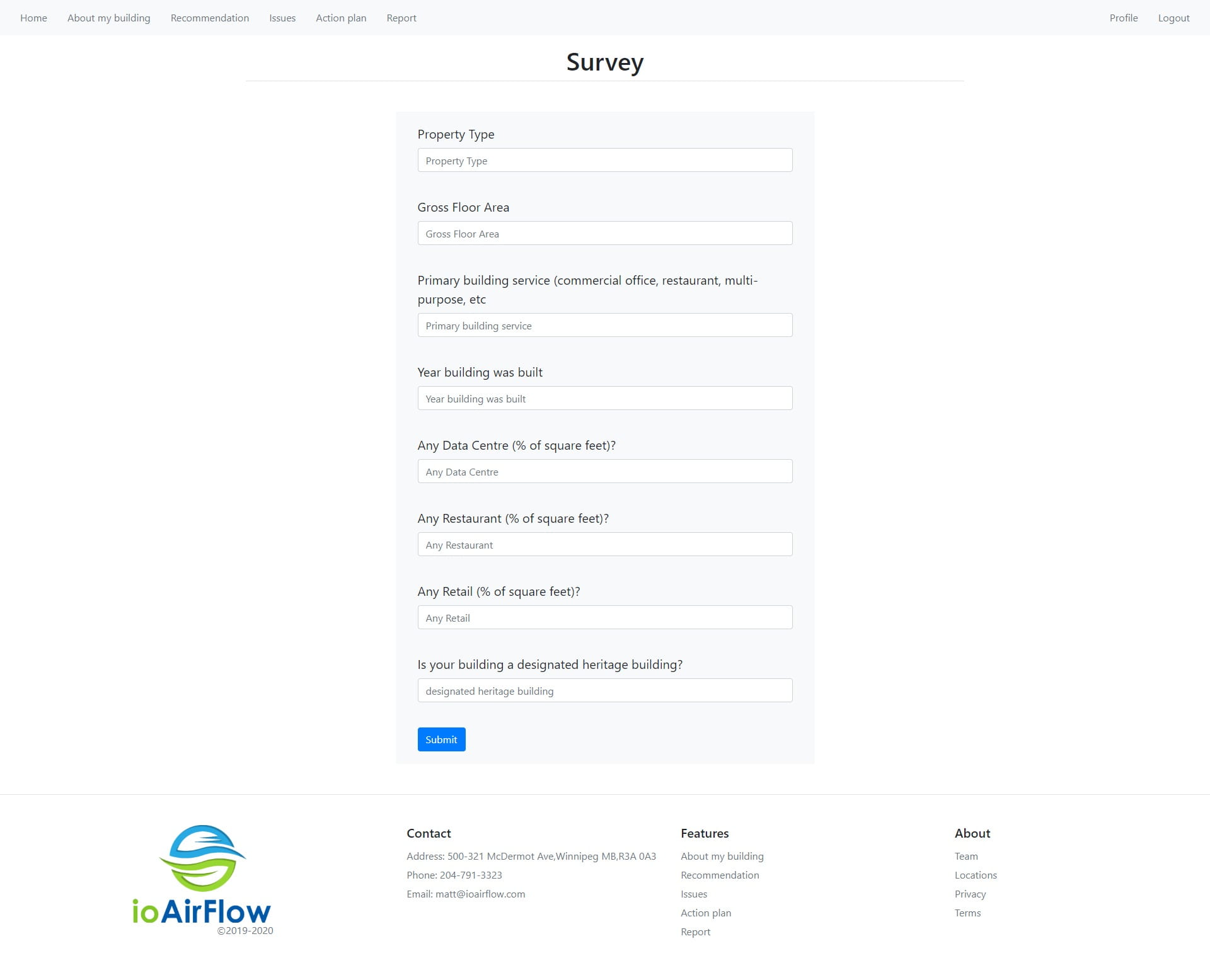 Survey Page