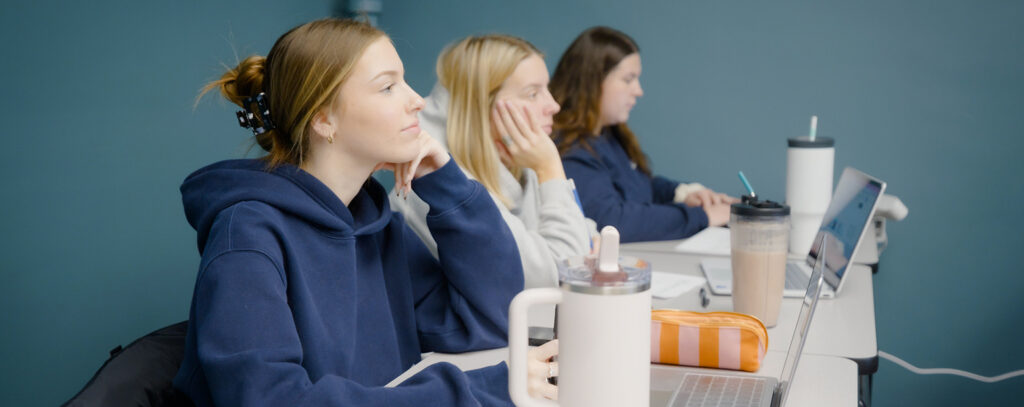 students in class