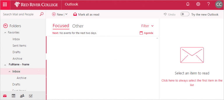 Log on to student email : Red River College: Information Technology ...