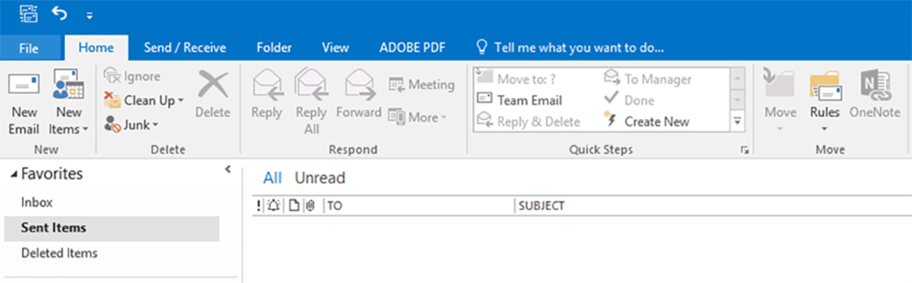 File tab - Outlook