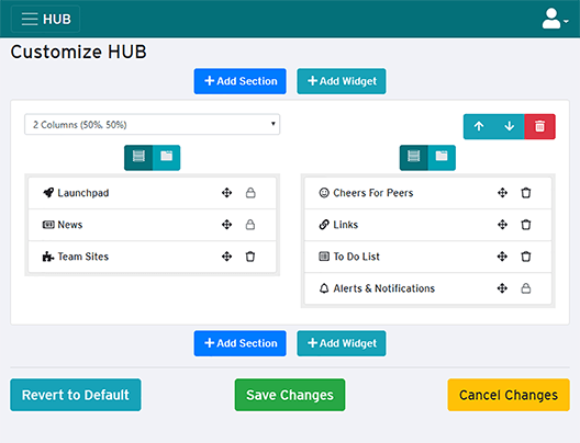 customize HUB page