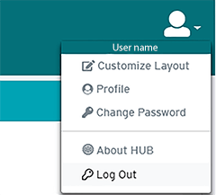 click log out