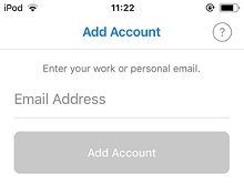 add account menu