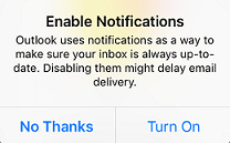 enable notifications window