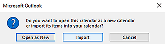 ms outlook import window