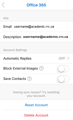 click delete account