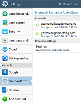 accounts with newly added email address