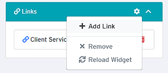 Add Link button (second link)