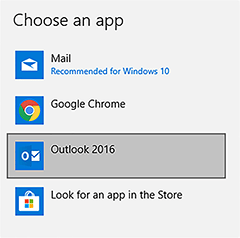 choose an app window