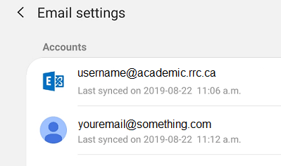 tap the email to delete