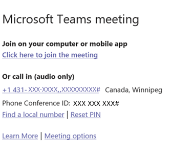 microsoft audio conference