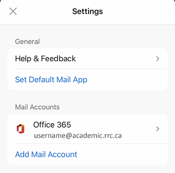 Connect to student email using Outlook app – Android : Red River College  Polytechnic: Information Technology Solutions