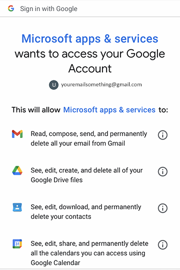 microsoft apps and services window
