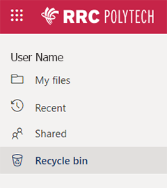 click recycle bin