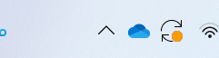 blue icon in taskbar