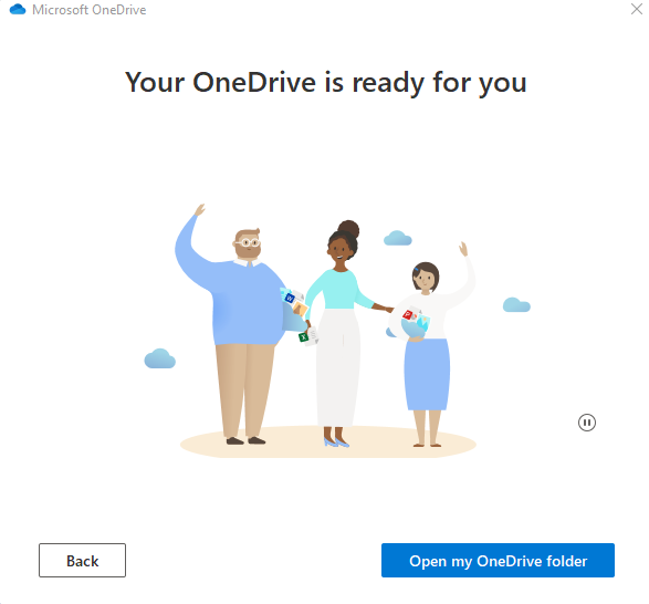 click open my onedrive folder