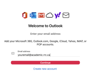 Connect to student email using Outlook app – Android : Red River College  Polytechnic: Information Technology Solutions