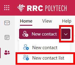 click new contact list