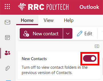 shown on toggle off for previous version of contacts