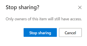 click stop sharing