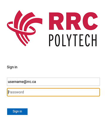 enter password and click sign in