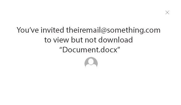 confirmation of send