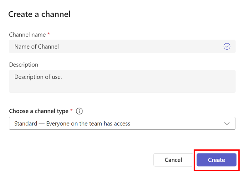 verify and click create