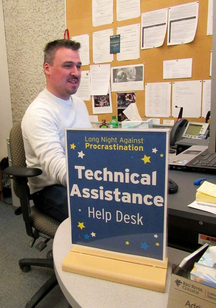 Adrian Johnson at the LNAP Technical Assistance Help Desk