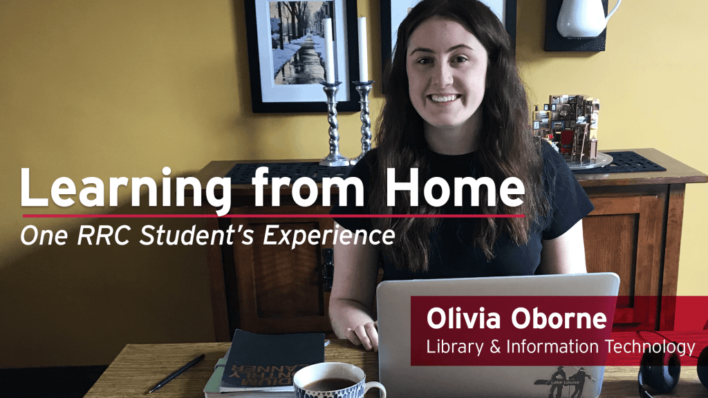Picture of Library student, Olivia Oborne, working from home