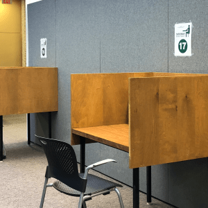 Carrels for individual study