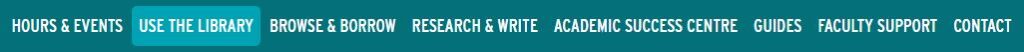 New Library Nav Bar