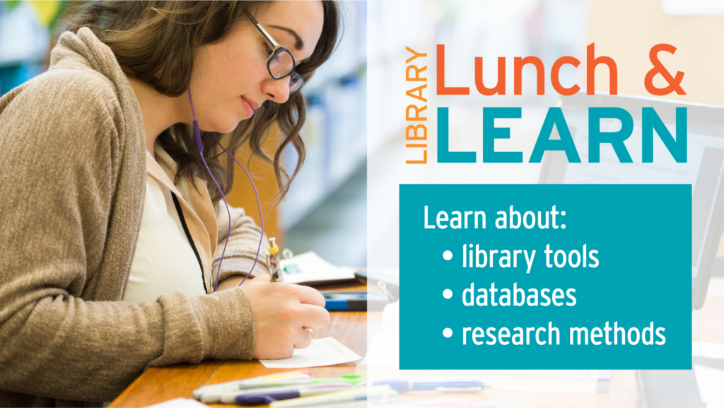 Student studying in Library.