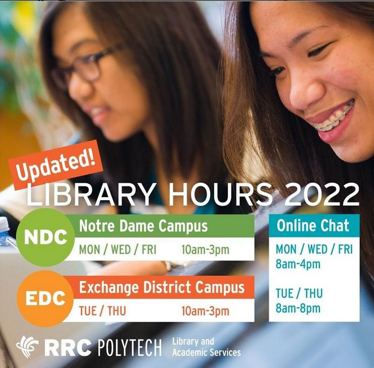 Library Hours included in post text