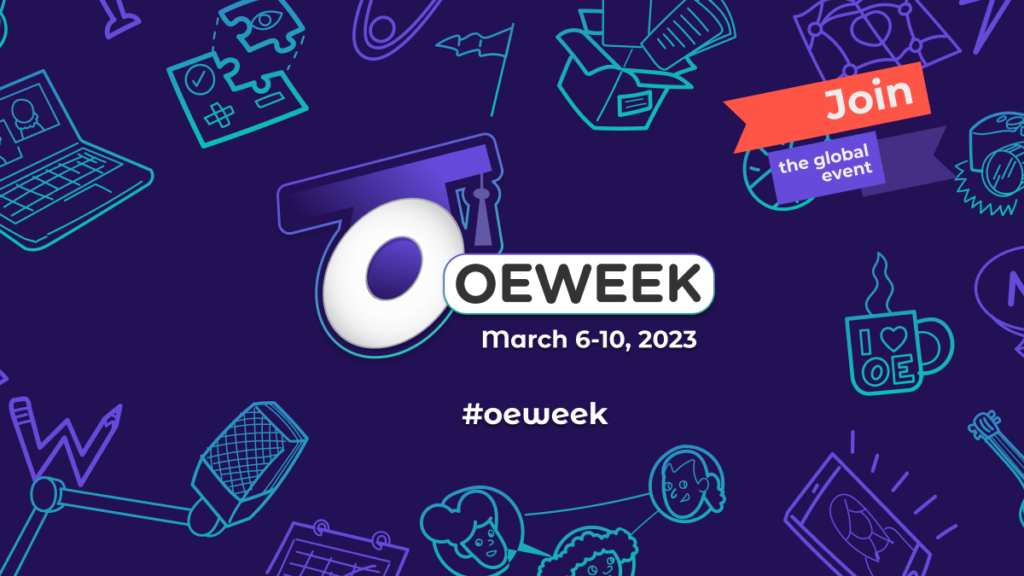 Graphics for Open Education Week: March 6-10, 2023